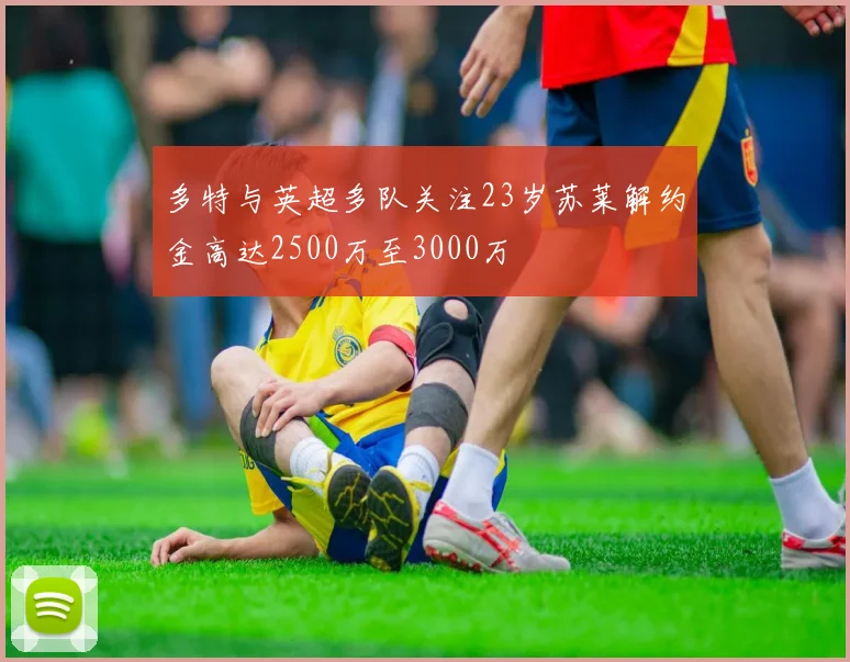 多特与英超多队关注23岁苏莱解约金高达2500万至3000万